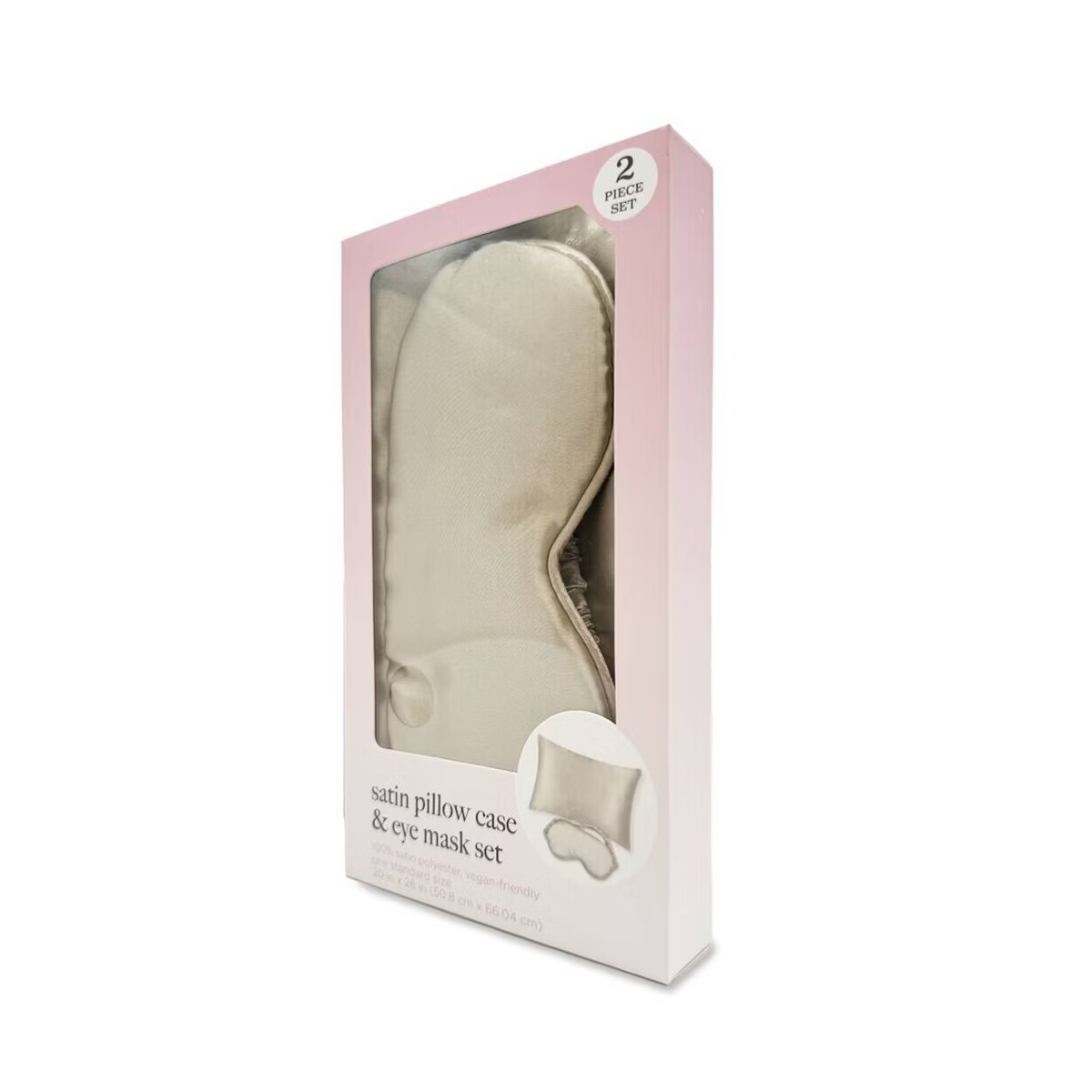 Silk Pillow Case and Eye Mask Beige - Bullseye's Playground™ | Target