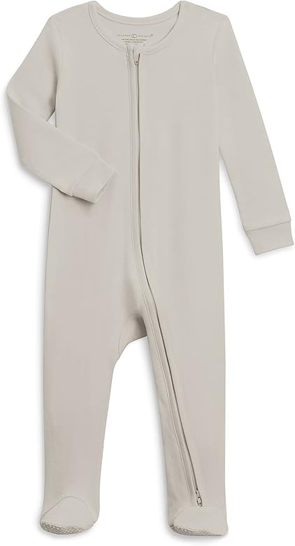 Colored Organics Baby Organic Cotton Peyton Zip Up Footed Sleeper | Amazon (US)