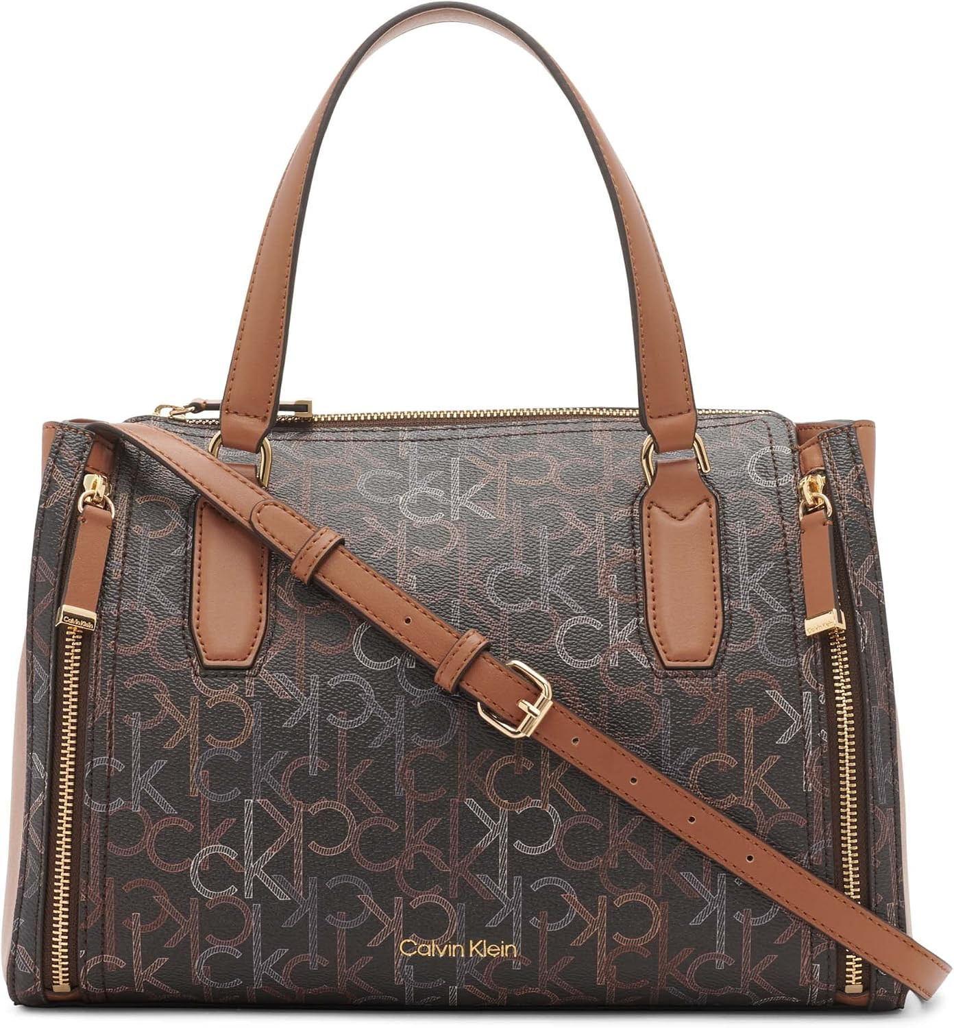Calvin Klein Women's Bubble Lamb Organization Satchel Handbag | Amazon (US)
