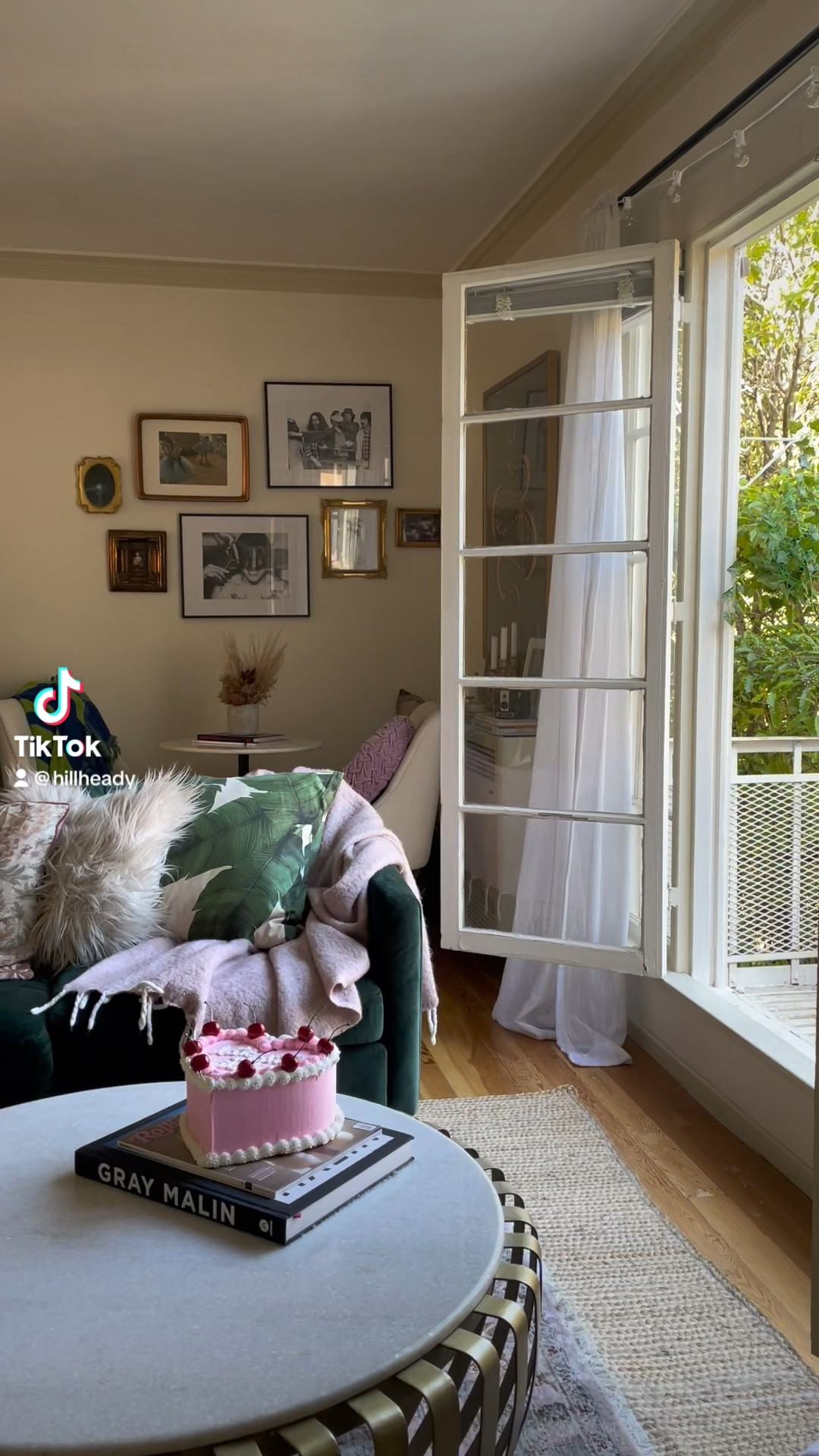 Living room home decor, wayfair green velvet couch, sofa, pink soft wool-blend throw blanket from H&M, affordable, budget friendly, under $30, Apple the Snake by Willa Heart in Gold Framed Paper, Medium Art Print, chairish, wall art, Better Homes & Gardens Feather Filled Botanical Palm Leaves Decorative Throw Pillow, Walmart, Melodieux White Linen Textured Semi Sheer Curtains 96 Inches Long for Living Room Bedroom Natural Flax Linen Rod Pocket Voile Drapes, Amazon home, Faxon Oriental Pink/Beige Area Rug - on sale now, Hand Braided Jute Rug from rugs.com, string lights, home accents, Anthropologie linen white chair, palm print pillow, gold antique inspired / vintage inspired, Parisian inspired, Round White Marble And Black Metal Bistro Accent Table, on the patio, black and white marble, gift ideas, Harry styles home decor, Etsy shop, Custom Fake Cake/8inch/Retro Cake/Kitsch Cake/Fake Food Prop/Coffee Table Art/ Frosting Cake/ Photoshoot/ Display Cake, Cherry Cake Wall Hanging

#LTKunder100 #LTKhome #LTKunder50