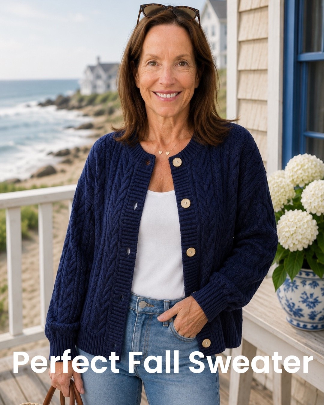 great cable sweater for Autumn  comes in so many colors - size LG - 5’9

#LTKSeasonal #LTKTall
