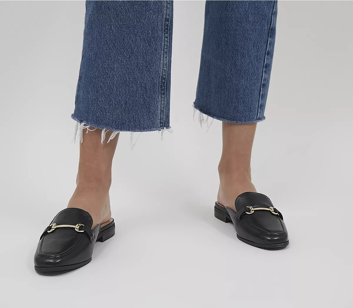 Office
								Filters Snaffle Loafer Mules
								Black Leather | OFFICE London (UK)