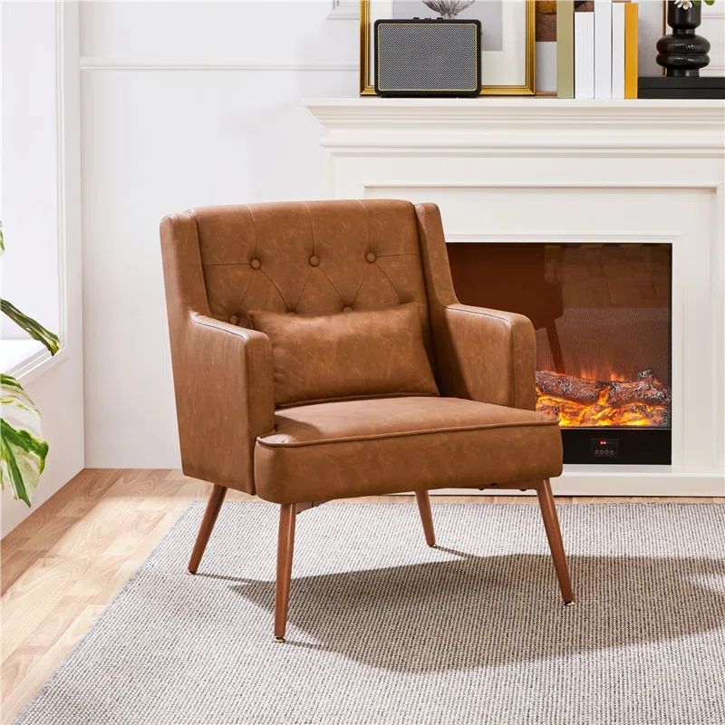 Kadedra Faux Leather Armchair | Wayfair North America