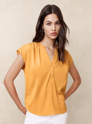 Button Dolman Blouse | Banana Republic Factory