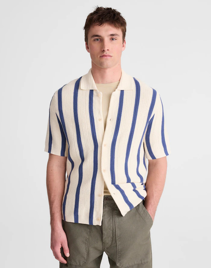 Button-Up Sweater Polo in Everyday Cotton | Madewell