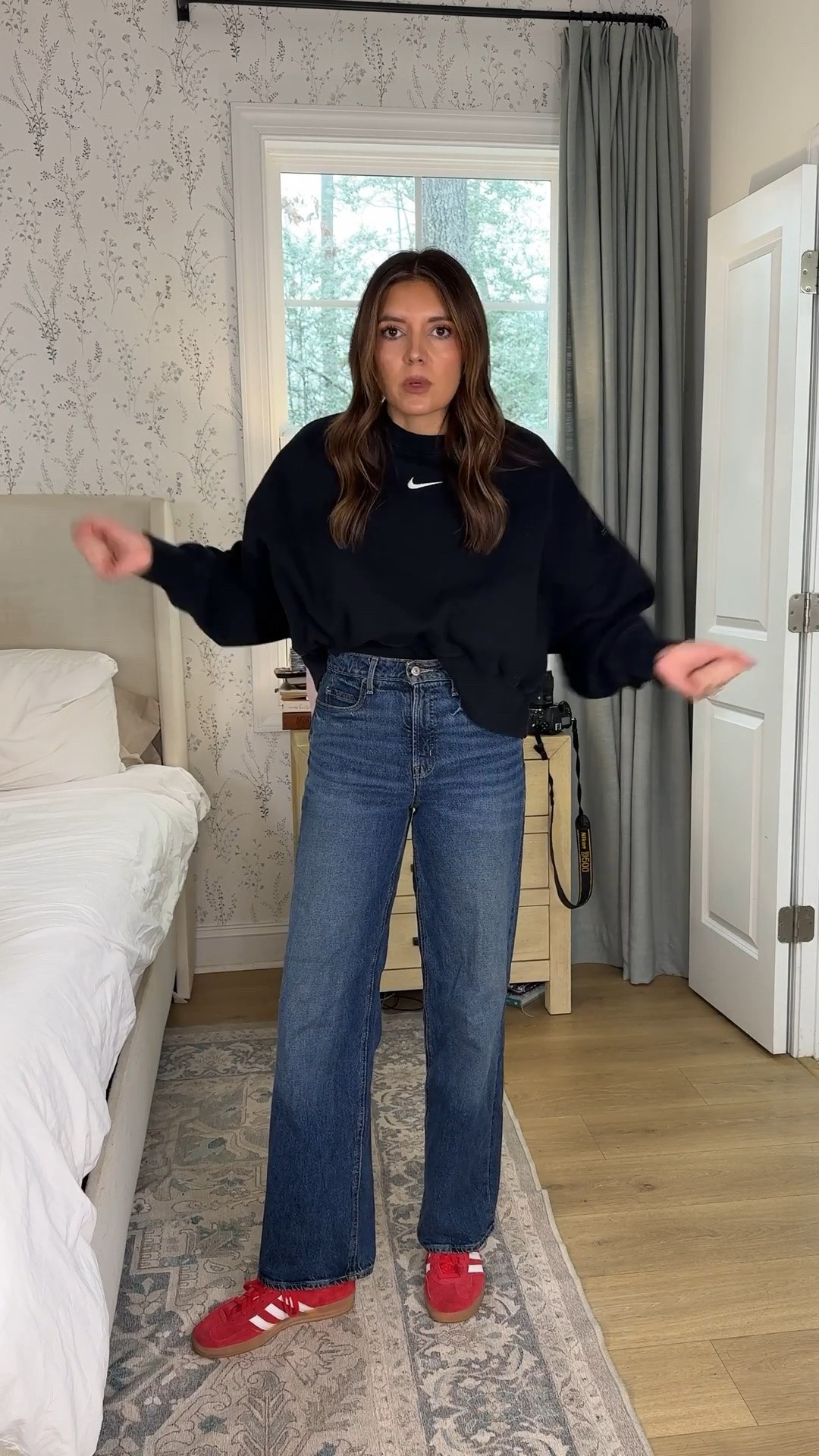 50% off our favorite old navy jeans!! High rise wide leg jeans. I’m 5’7” in a size 2.

#LTKSaleAlert #LTKOver40 #LTKTall