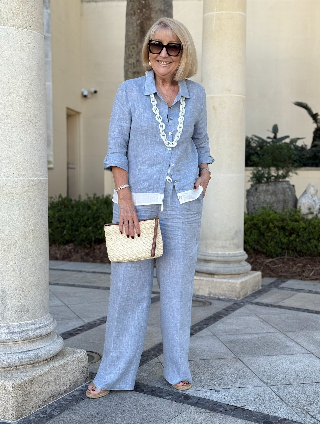 TIMELESS SUSTAINABLE LINEN! 💕

Designed to last and timeless by design — these beautiful linen styles from @linticoshop are the perfect example of slow fashion done right.

I’m loving the effortlessly stylish feel of these chic, everyday linen pieces. So easy to wear, so easy to love.

✨ EXCLUSIVE DISCOUNT CODE: LINTICOTWTH for 10% off ✨

 👗 Outfit Details: 

- 100% Linen Buttoned Closure Color-Blocked Shirt Janice in Light Denim Blue - Size S

- 100% Linen Elastic Waist Straight-Leg Trousers Jourdan in Light Denim Blue - Size S

#Lintico #Linticoshop #linenlove #ThisWithThis #PaidPartnership #AgelessElegance #OOTD 

 #LTKaustralia #LTKover50style #LTKstyletip