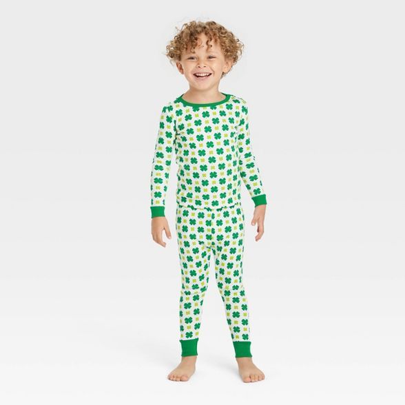 Toddler St. Patrick's Day Matching Family Pajama Set - Green | Target