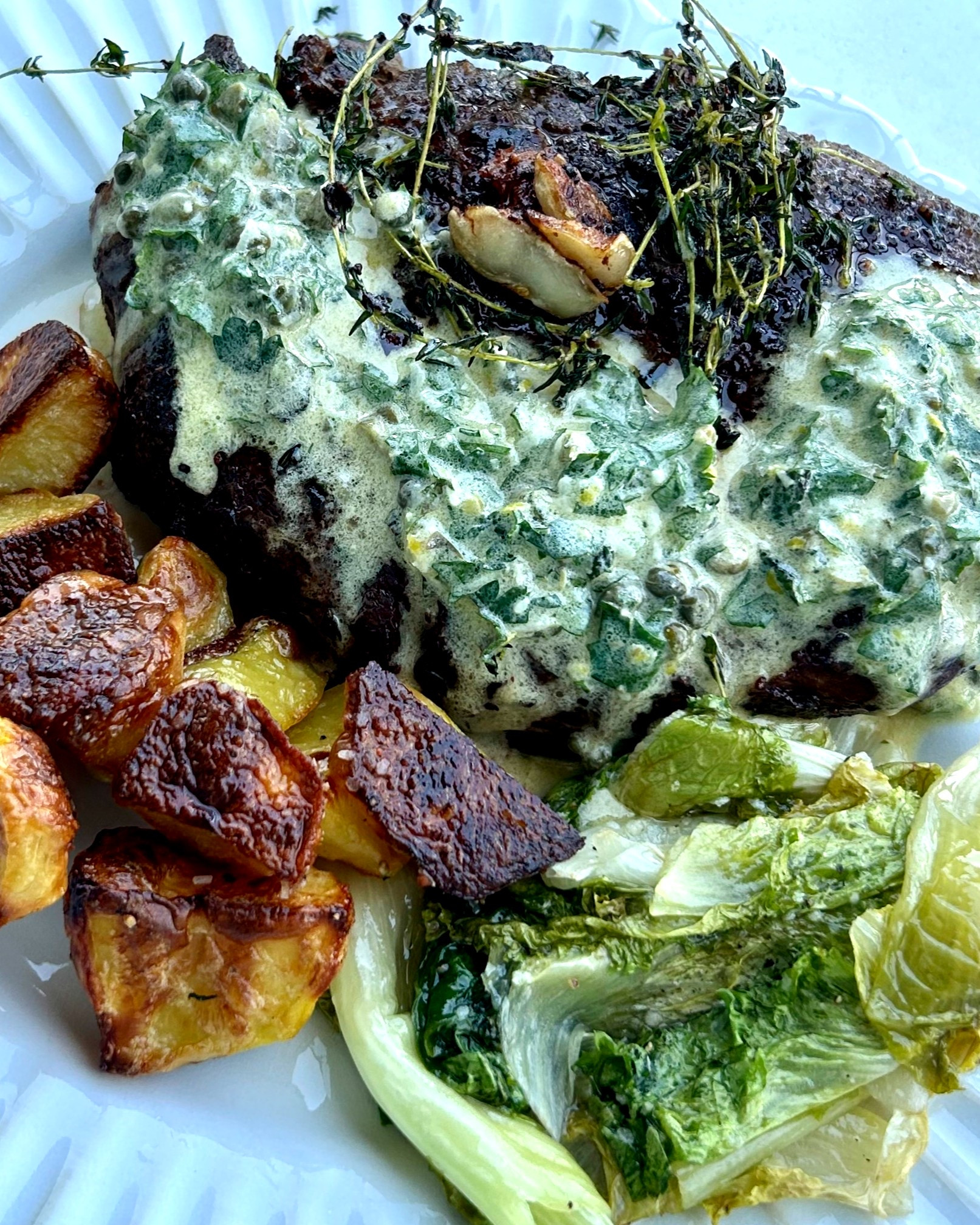 Weeknight dinner…upgraded 🤍

Seared ribeye with Italian salsa verde, crispy roasted potatoes, and sautéed escarole…simple to make but it feels like something you’d order out.

This is exactly the kind of meal I lean on from Marley Spoon — elevated, realistic, and actually doable on a weeknight.

Everything that makes cooking this easier (and what I use on repeat) is linked here 👇🏼

#LTKSaleAlert #LTKfoodie #LTKHome