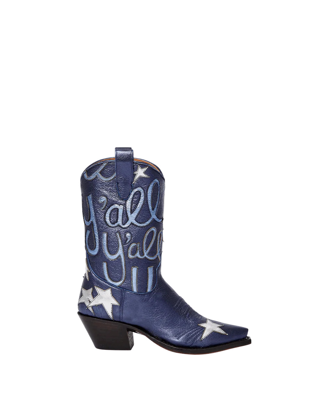 Sophie Metallic Navy | Luxury Fashion Women's Cowboy Boots | Miron Crosby | Miron Crosby