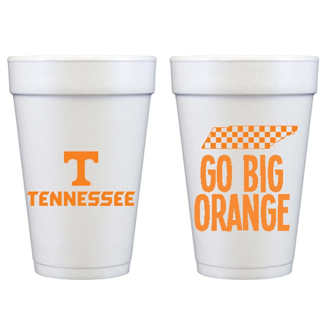 University of Tennessee Logo/go Big Orange foam Cup 10 - Etsy | Etsy (US)
