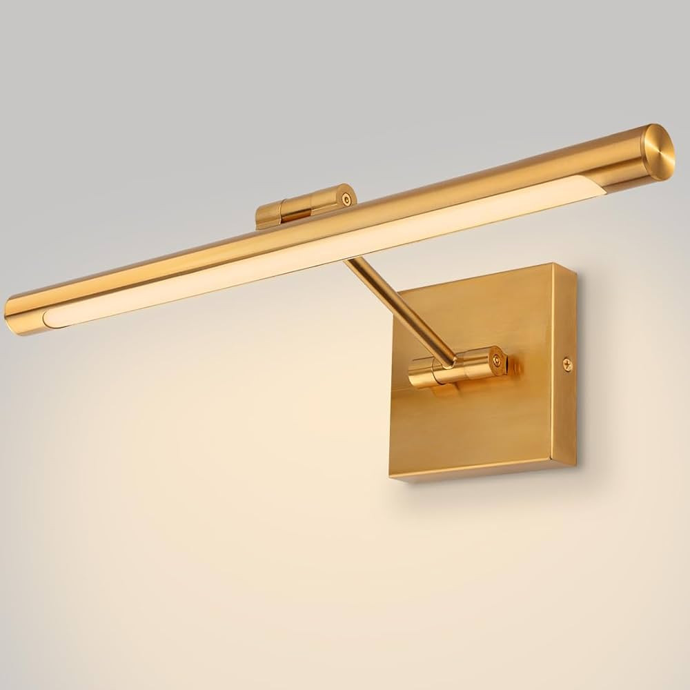 16.54inch LED Picture Lights for Paintings, Brass Golden-Like Finish, Adjustable Art Light Galler... | Amazon (US)