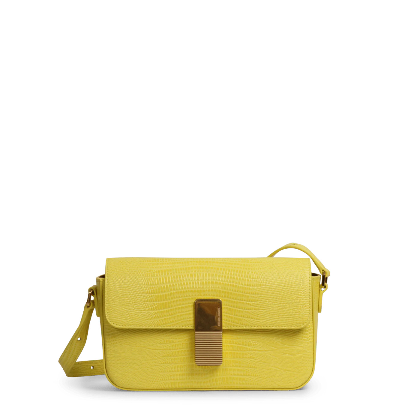 Monceau Baguette Gold Edition - Limoncello Lizard Embossed Leather | ATELIERS AUGUSTE