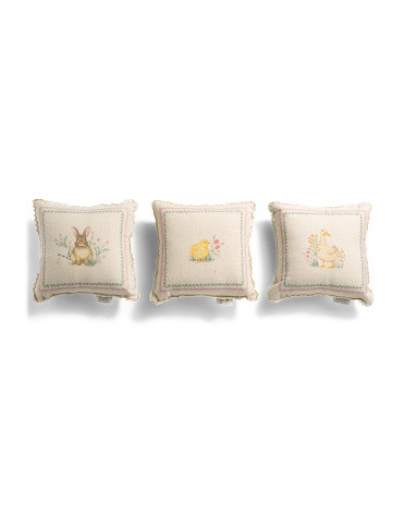 3pk 12x12 Springville Critters Pillows | TJ Maxx