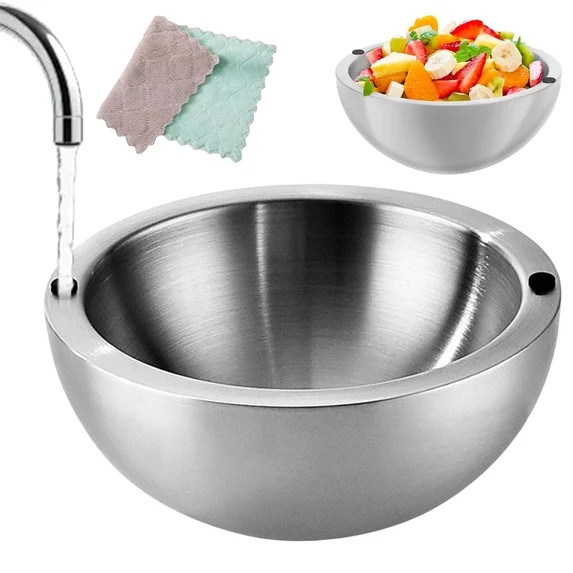 Insulated Serving Bowls for Hot and Cold Food, Double Wall Dip Chiller Bowl with Water Injection ... | Walmart (US)