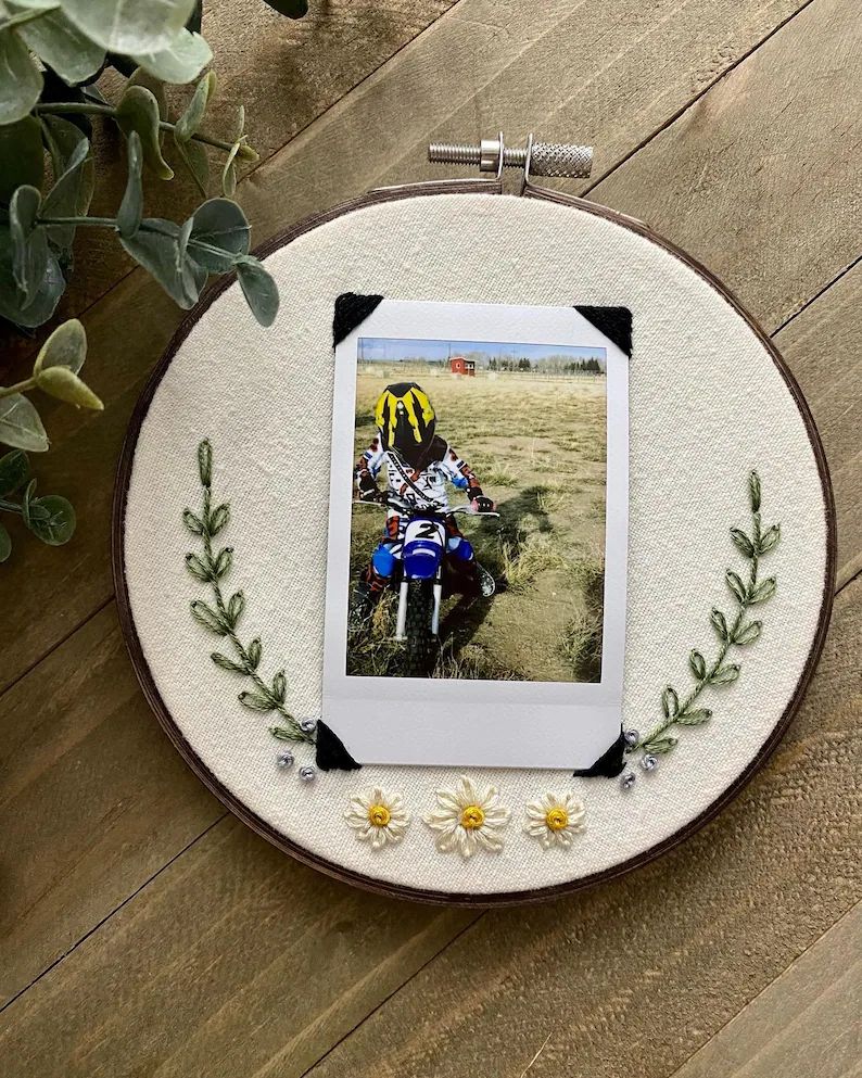 CUSTOM Instax Photo Frame Embroidered Hoop 5 Inch - Etsy Canada | Etsy (CAD)