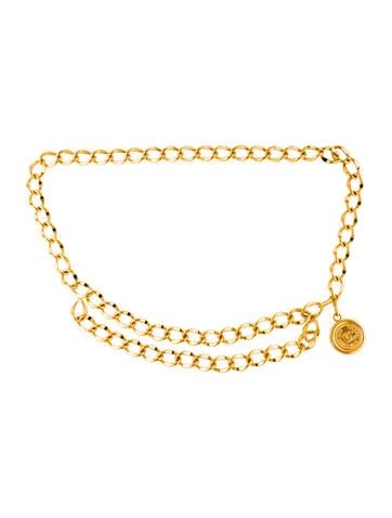 Chanel Chain-Link Medallion Belt | The Real Real, Inc.