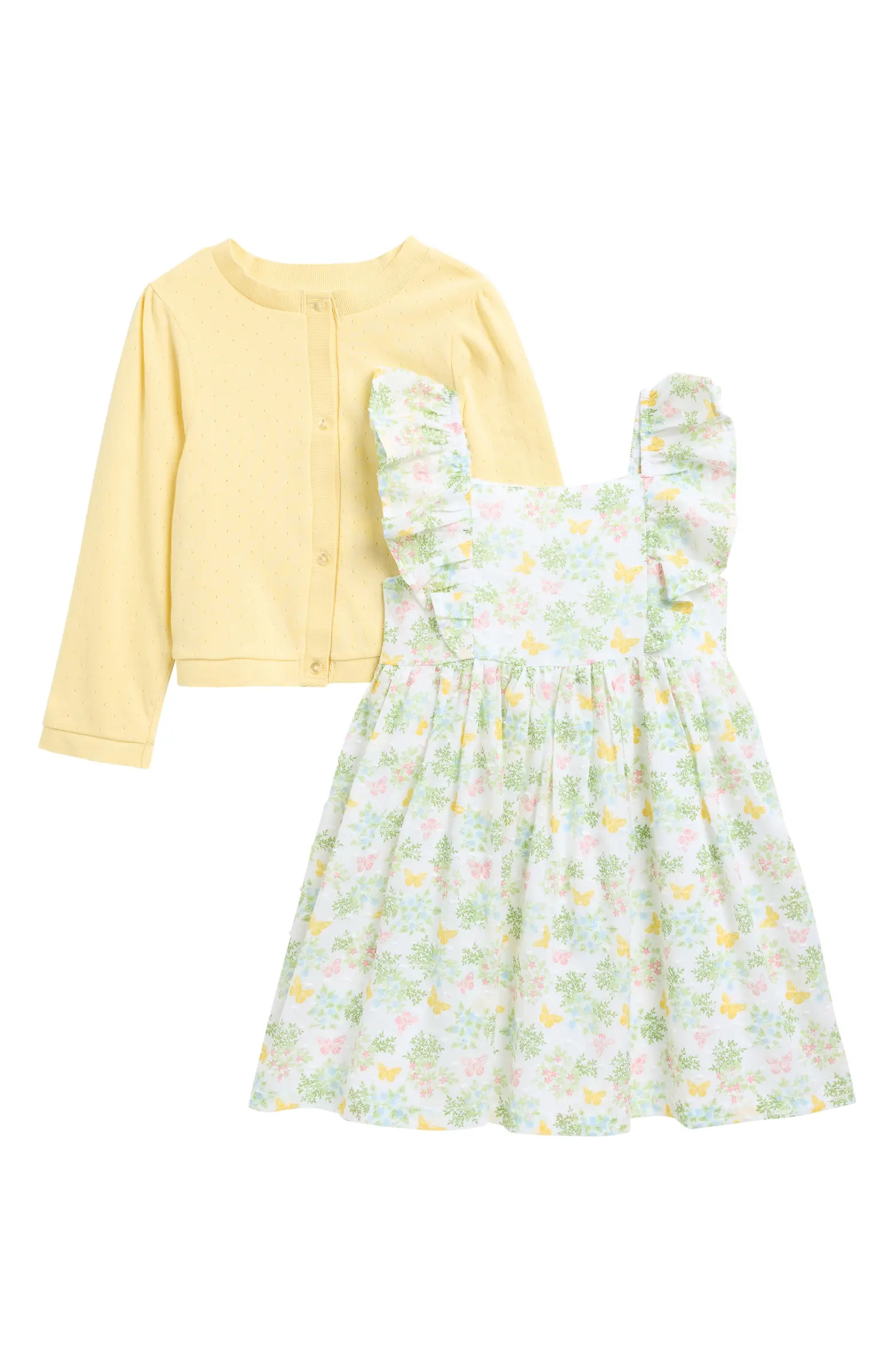 Garden Party Dress & Cardigan Set | Nordstrom