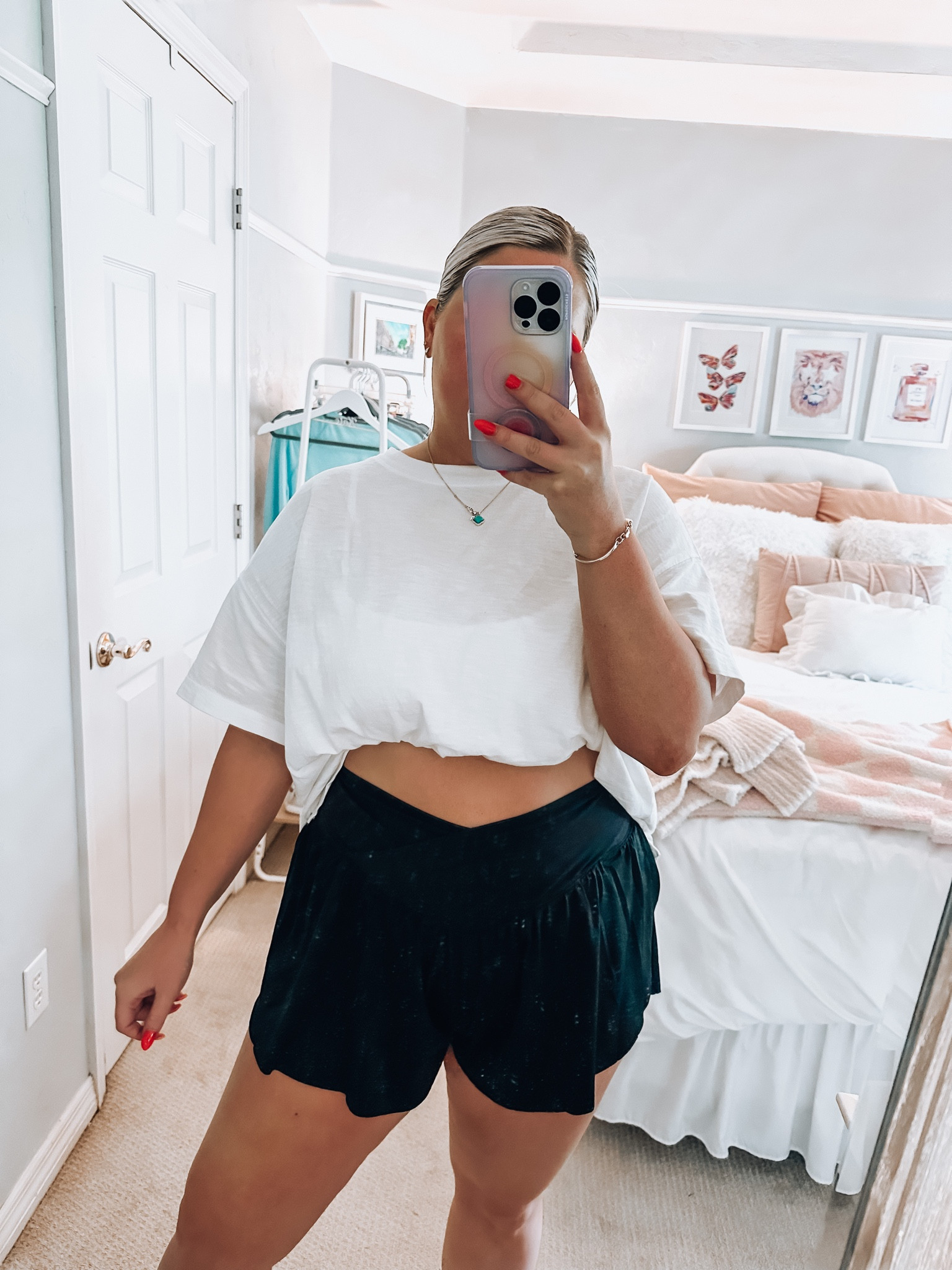 dupe for aerie crossover shorts! 
Summer shorts. Crossover. High waisted. Athletic shorts 

#LTKcurves #LTKunder50 #LTKFind