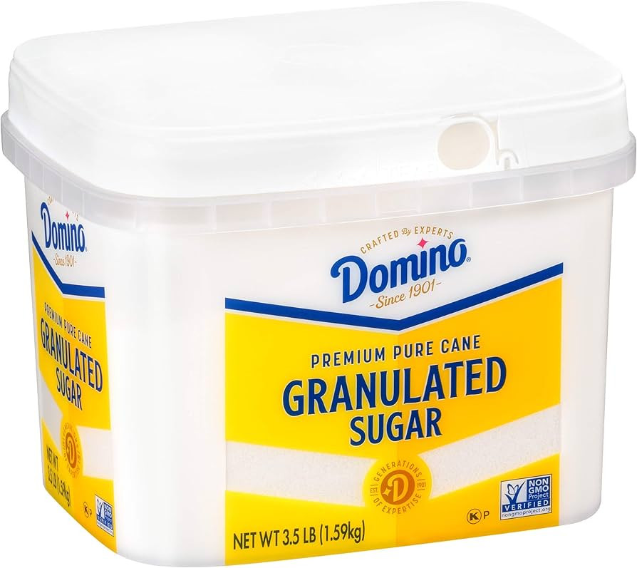 Domino Granulated Pure Cane Sugar, 3.5 LB Easy Baking Tub | Amazon (US)