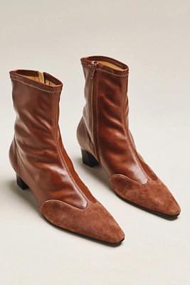Cap-Toe Stretch Ankle Boots | Anthropologie (US)