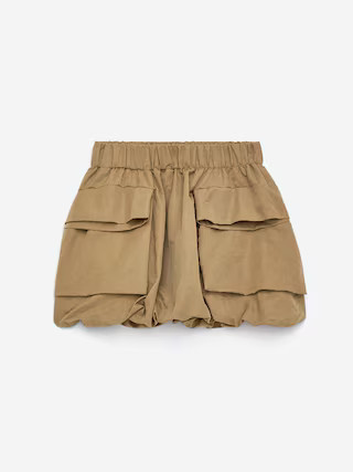 Mini Bubble Skirt – Dark Beige – Women – ARKET GB | Arket UK