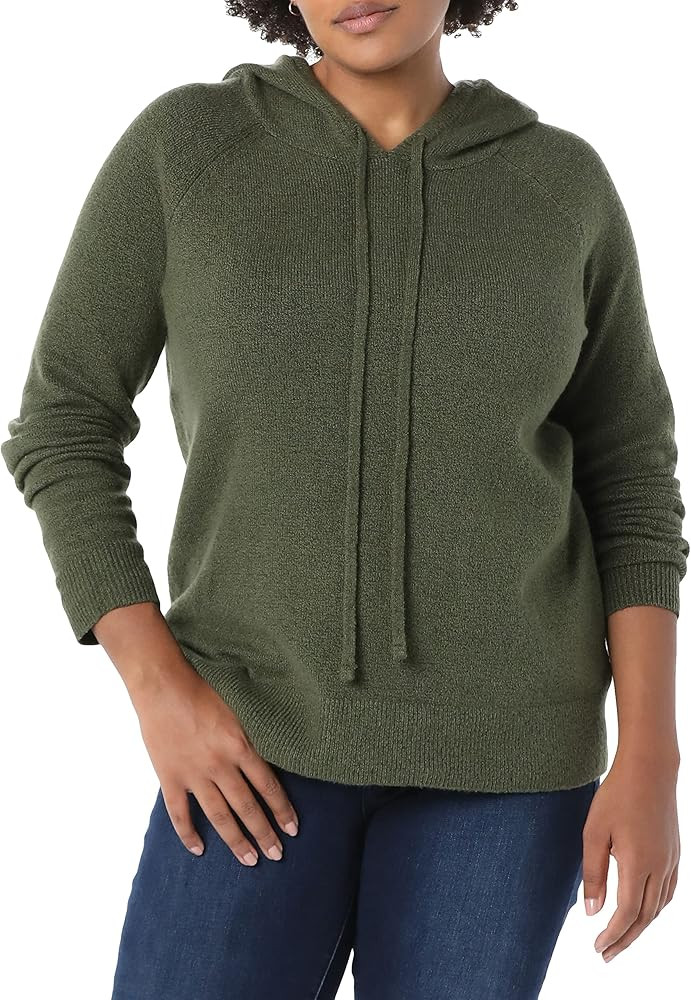 Amazon Essentials Women's Soft Touch Hooded Pullover Sweater | Amazon (US)