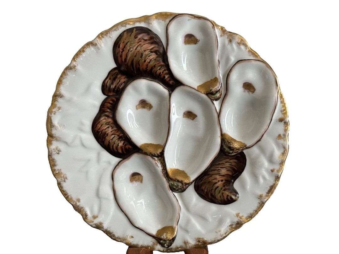 Antique Limoges Model 3553 Porcelain Oyster Plate | Etsy (US)