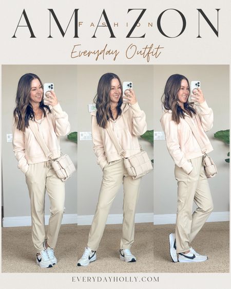 The perfect pants from Amazon for Golf, Athletic, Lounge, Travel. 7/8 Stretch Ankle pants size XS in khaki. my favorite long and lean tanks XS, Comfy zip up hoodie comes in a ton of colors. nylon crossbody, nike sneakers. Neutral outfit | Athleisure, everyday outfit,


#LTKfindsunder50 #LTKover40 #LTKtravel