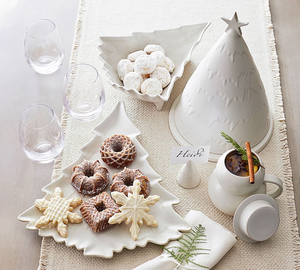 Holiday Tree Stoneware Serving Platter | Pottery Barn (US)