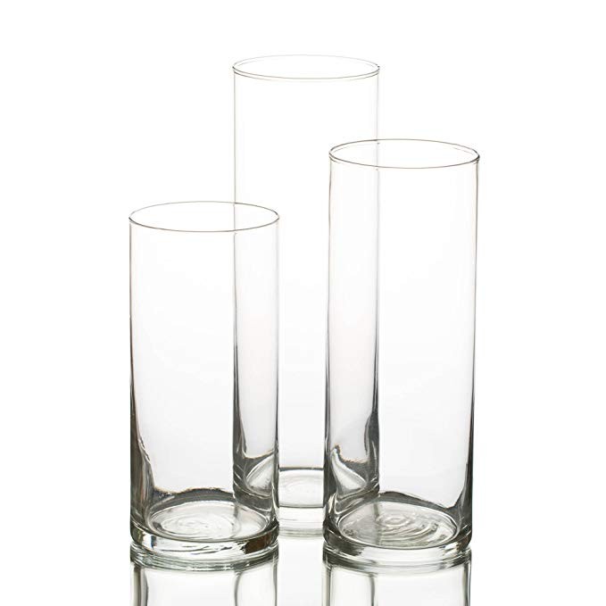 Eastland Glass Cylinder Vase Set of 3 | Amazon (US)