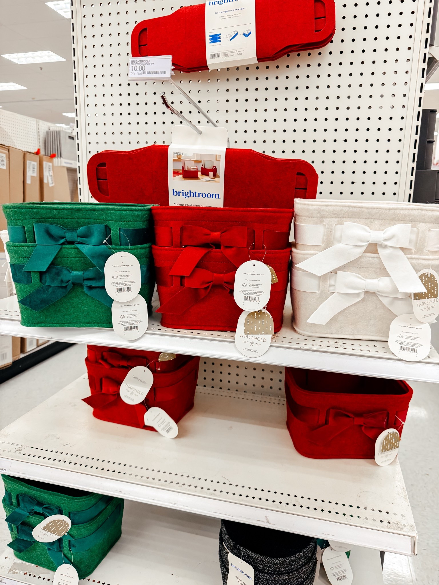 Cute felt basket with bows! Perfect for a teacher, friend, or family gift basket. 

targetfinds, targetgifts, Christmas basket 

#LTKGiftGuide #LTKHoliday #LTKHome