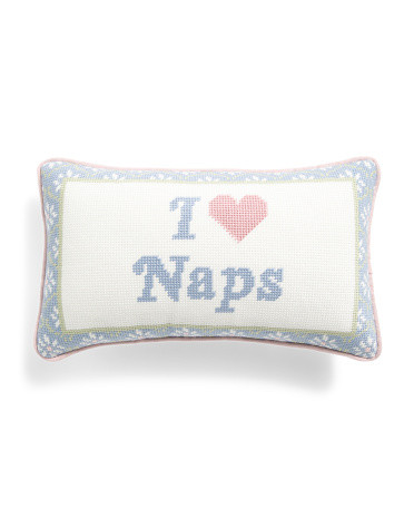 9x15 I Love Naps Needlepoint Pillow | Throw Pillows | Marshalls | Marshalls