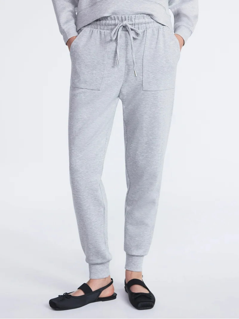 Scoop Women's and Women's Plus New Scubaknit Jogger Pants, Sizes XS-4X - Walmart.com | Walmart (US)