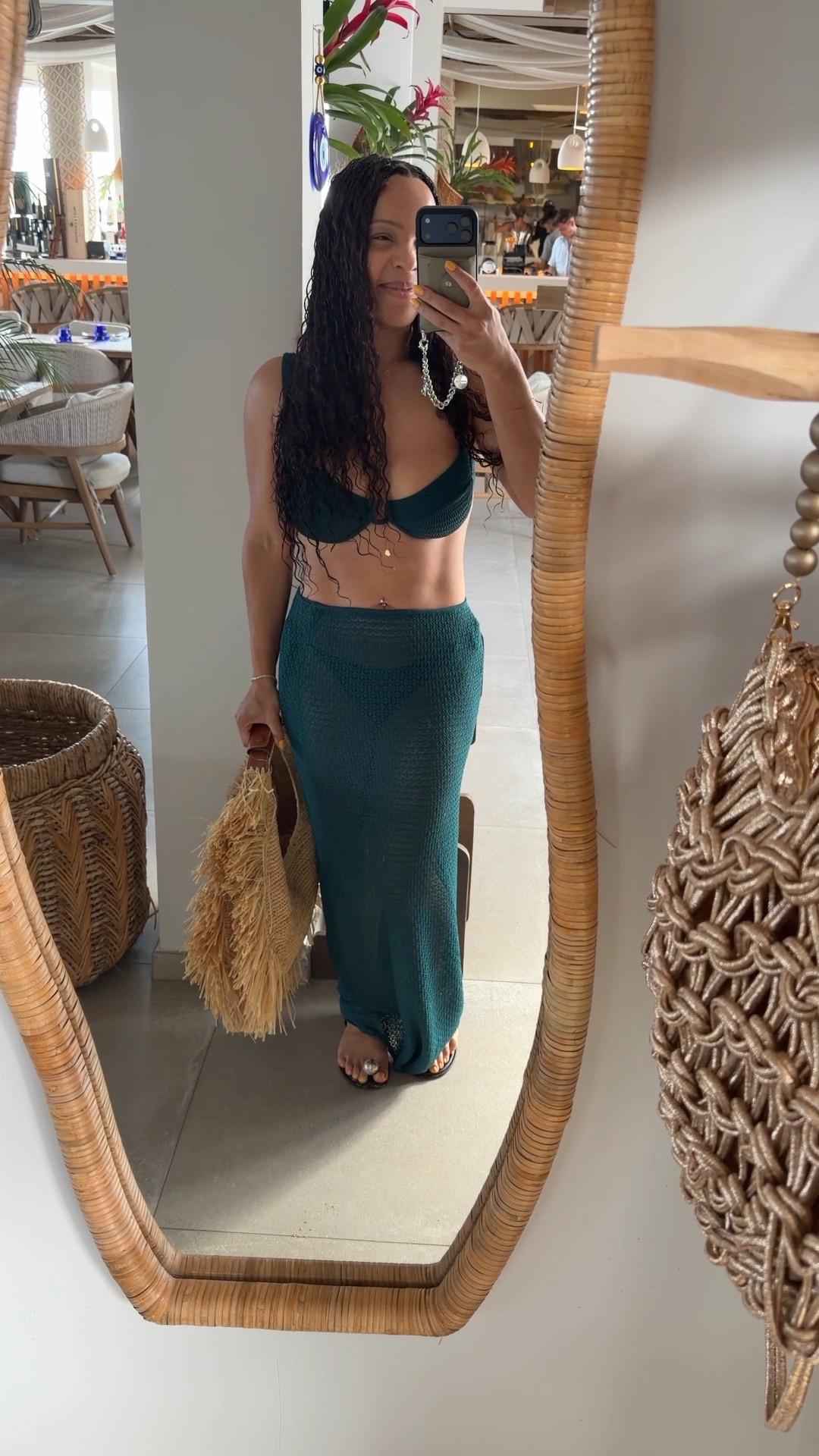 Just a girl in her @Monday Swimwear 👙 I’m a 36D natural boobs and I’m wearing a L top and bikini bottom. 39” hips. Coverup skirt is a M. This is what I wore on my birthday in St Martin and felt sooo good! The girls stay in place because the swim top has adjustable straps like a bra and ties at the back. Highly recommend.

#swimwear #bikinis #vacationlooks #resortwear #mondayswimwear

#LTKootd #LTKSwim #LTKTravel
