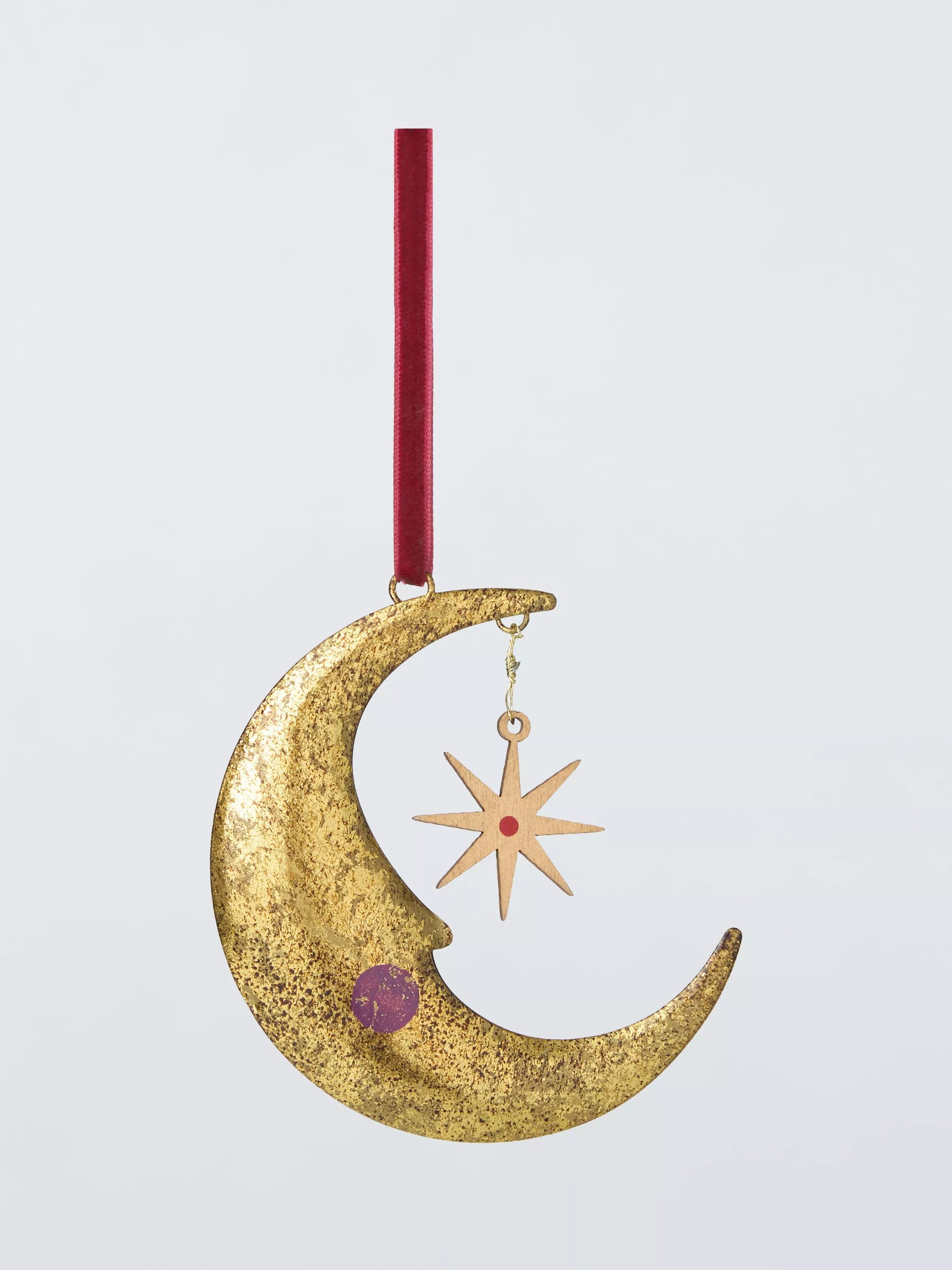 John Lewis Enchanting Tales Moon & Star Tree Decoration | John Lewis (UK)