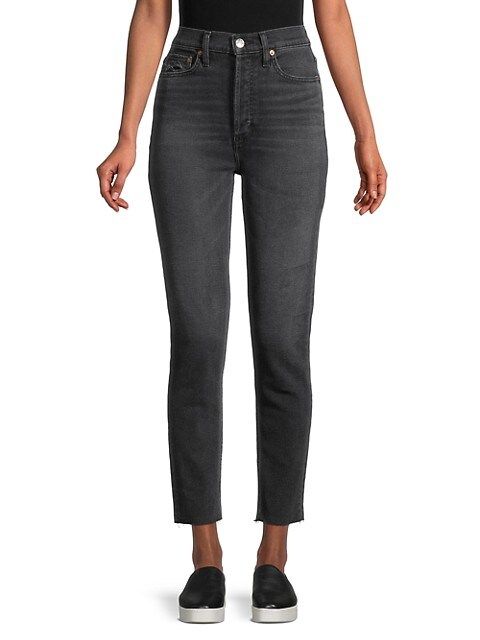 Re/done High-Rise Ankle Cropped Jeans on SALE | Saks OFF 5TH | Saks Fifth Avenue OFF 5TH