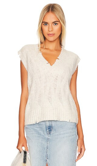 PISTOLA Jayden Relaxed Sweater Vest in Ivory. - size XL (also in L, M, S, XS) | Revolve Clothing (Global)