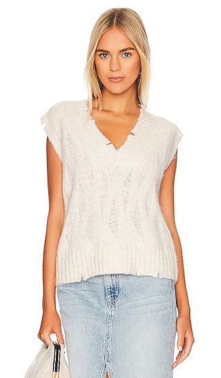 PISTOLA Jayden Relaxed Sweater Vest in Ivory. - size XL (also in L, M, S, XS) | Revolve Clothing (Global)