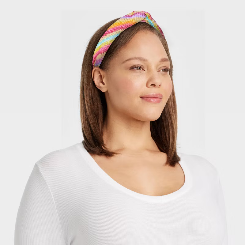 Woven Striped Top Twist Headband - Universal Thread™ Warm | Target