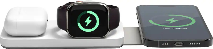 JOURNEY - SWIV 3-in-1 Foldable Wireless Charging  Station - White | Best Buy U.S.