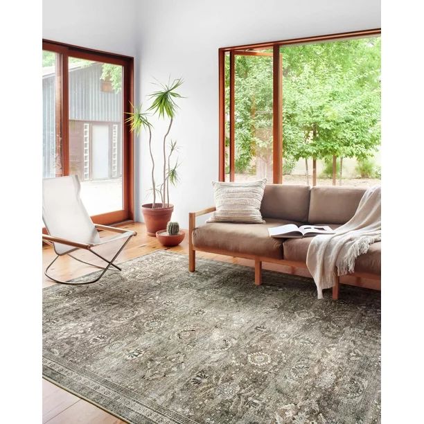 Loloi II Layla LAY-13 Printed Antique / Moss Oriental Area Rug 7'-6" x 9'-6" | Walmart (US)