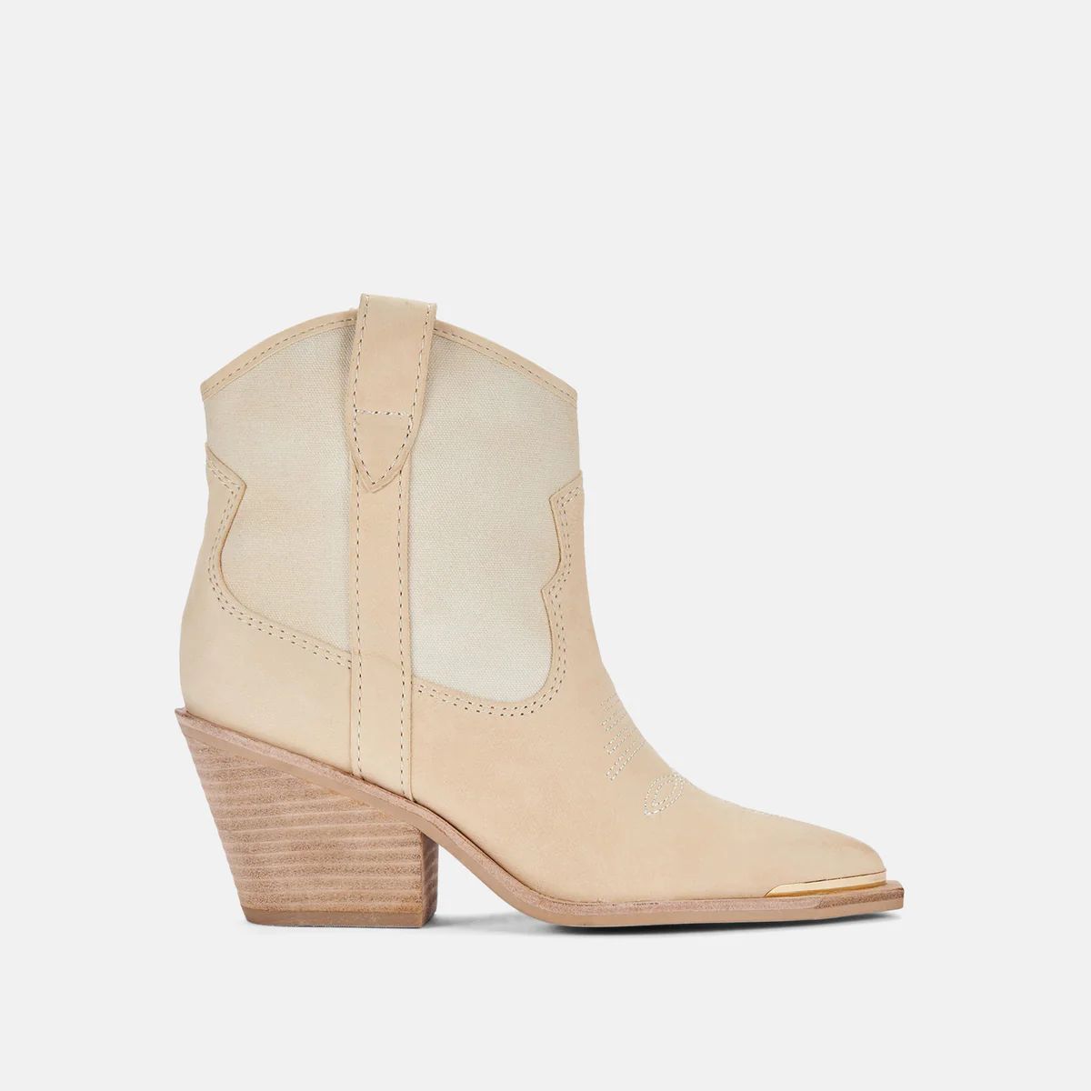 NASHE BOOTIES VANILLA NUBUCK | DolceVita.com