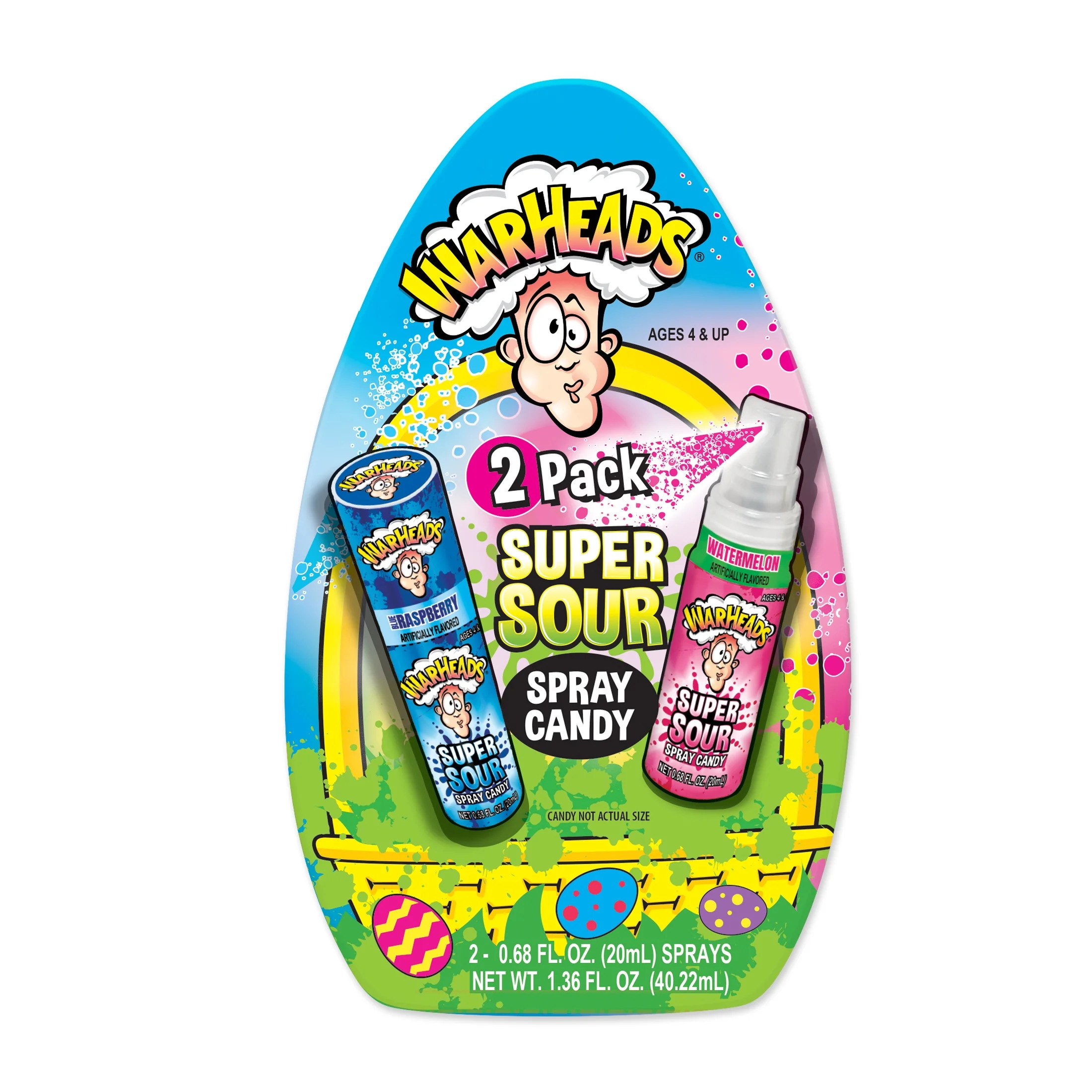 Warheads Sour Spray Egg Carton, 1.36 oz | Walmart (US)