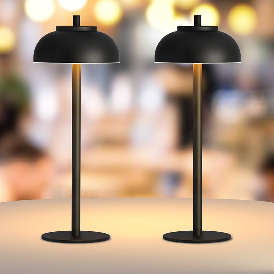 2 Pack Led Cordless Table Lamps Rechargeable,Table Lights Battery Operated-IP65 Waterproof-for Ou... | Amazon (US)