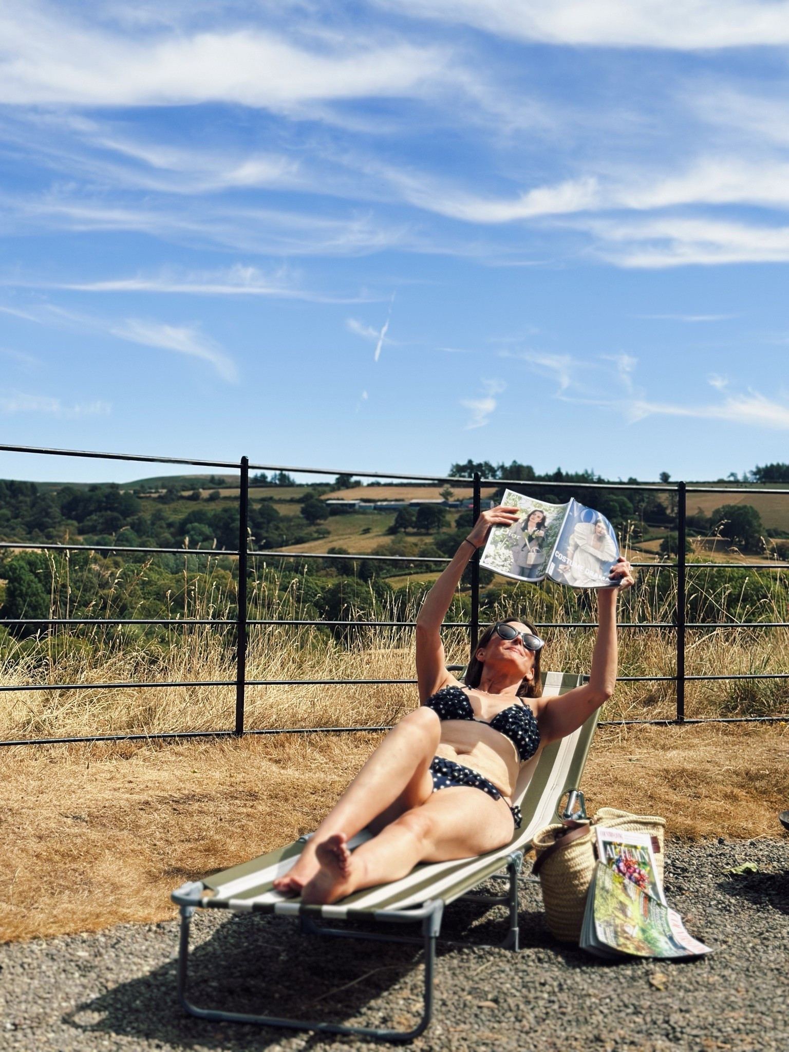 Wear the bikini  … whether it’s on holiday at the beach … in your garden or a shepherds hut in wales … this one is perfect … for info I’m wearing a size UK 10 top and UK 12 bottoms

#LTKsummer #LTKswimwear #LTKover50style