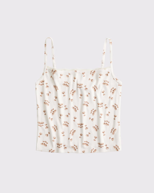 Women's Pointelle Sleep Cami | Women's Sleepwear & Loungewear | Abercrombie.com | Abercrombie & Fitch (US)