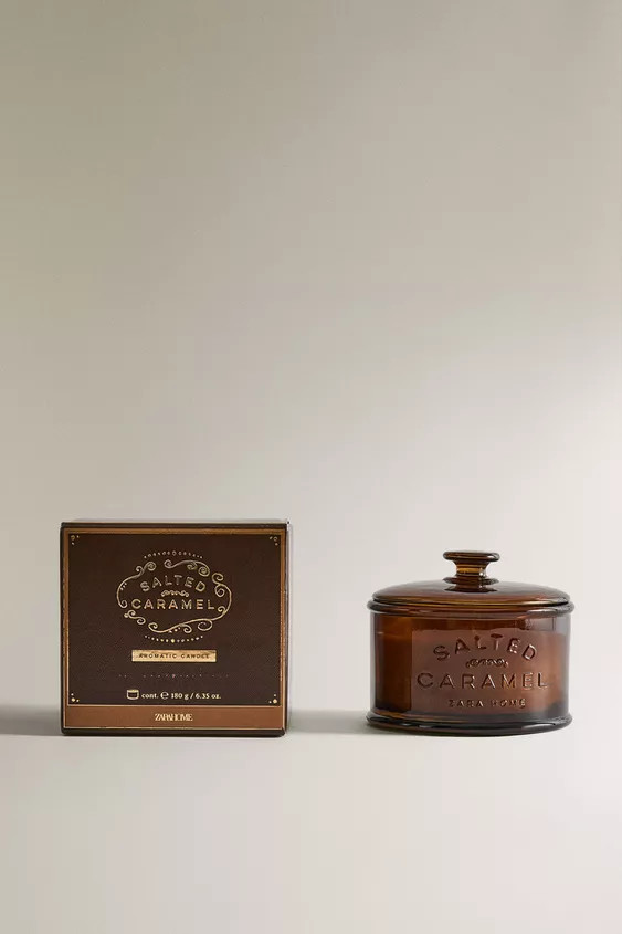 (180 G) SALTED CARAMEL SCENTED CANDLE | Zara UK