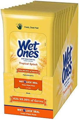 Antibacterial Hand Wipes, Tropical Splash Scent, 20 Count (Pack of 10) | Amazon (US)