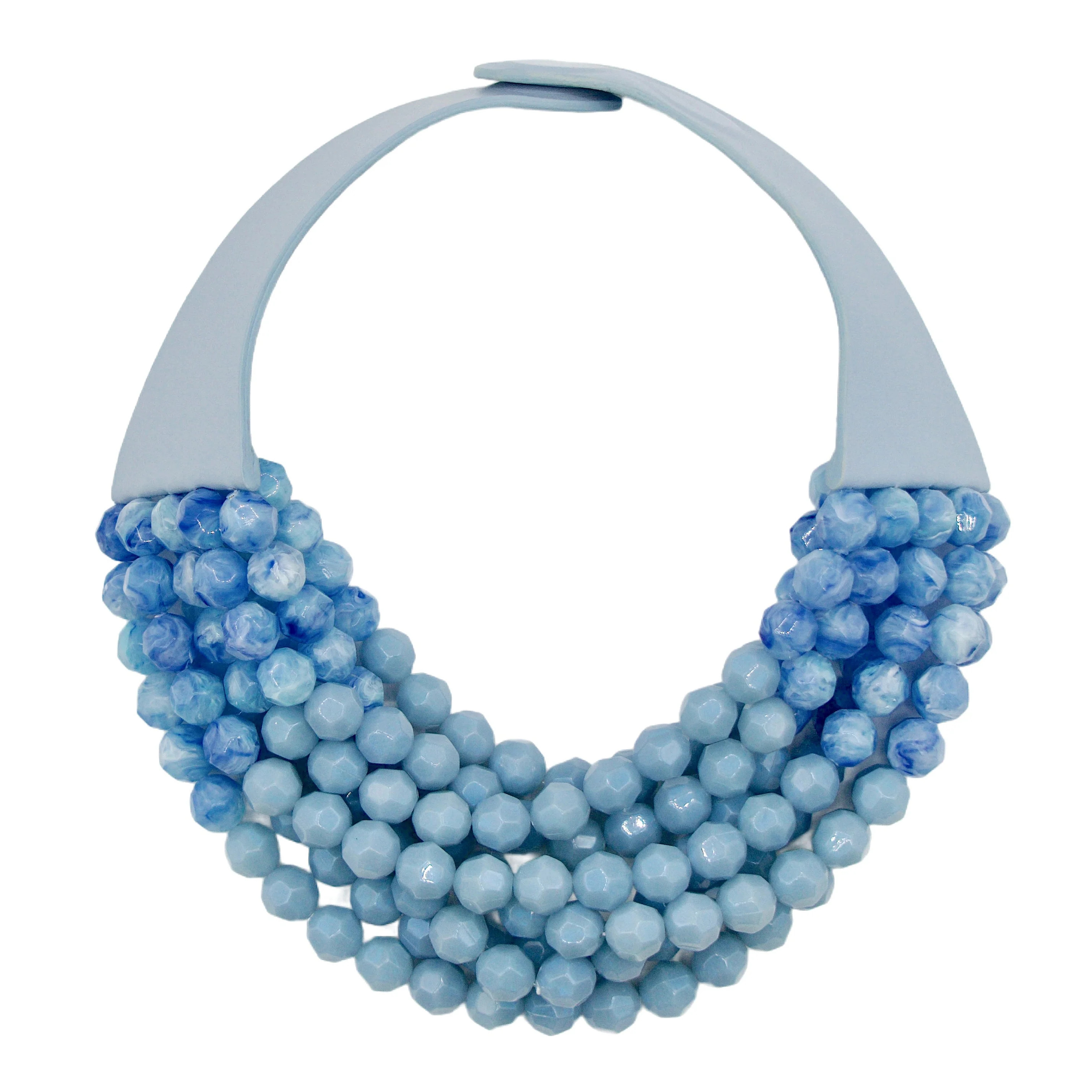 Gradated Bella Marble Cornflower Necklace | Fairchild Baldwin